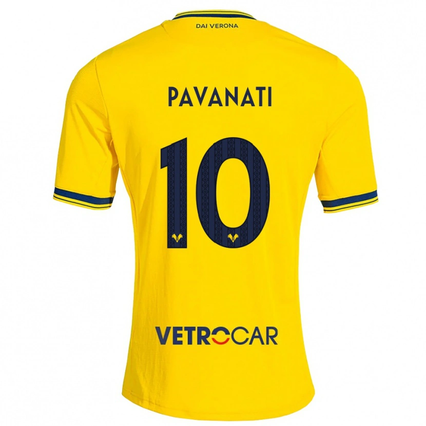 Danxen Heren Alessandro Pavanati #10 Geel Rood Uitshirt Uittenue 2026/27 T-Shirt België