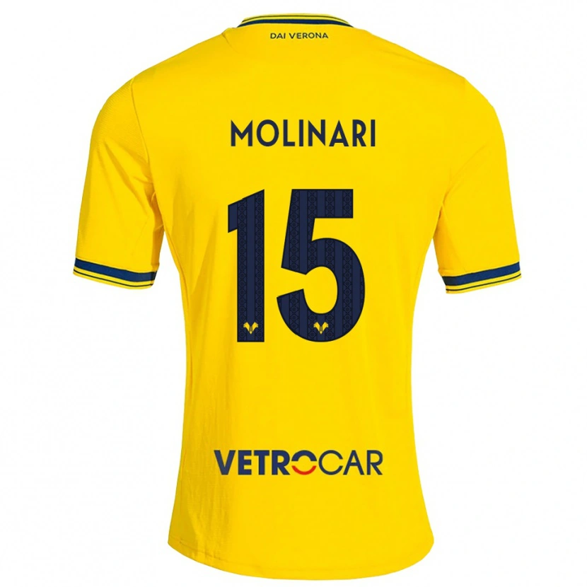 Danxen Heren Gabriele Molinari #15 Geel Rood Uitshirt Uittenue 2026/27 T-Shirt België