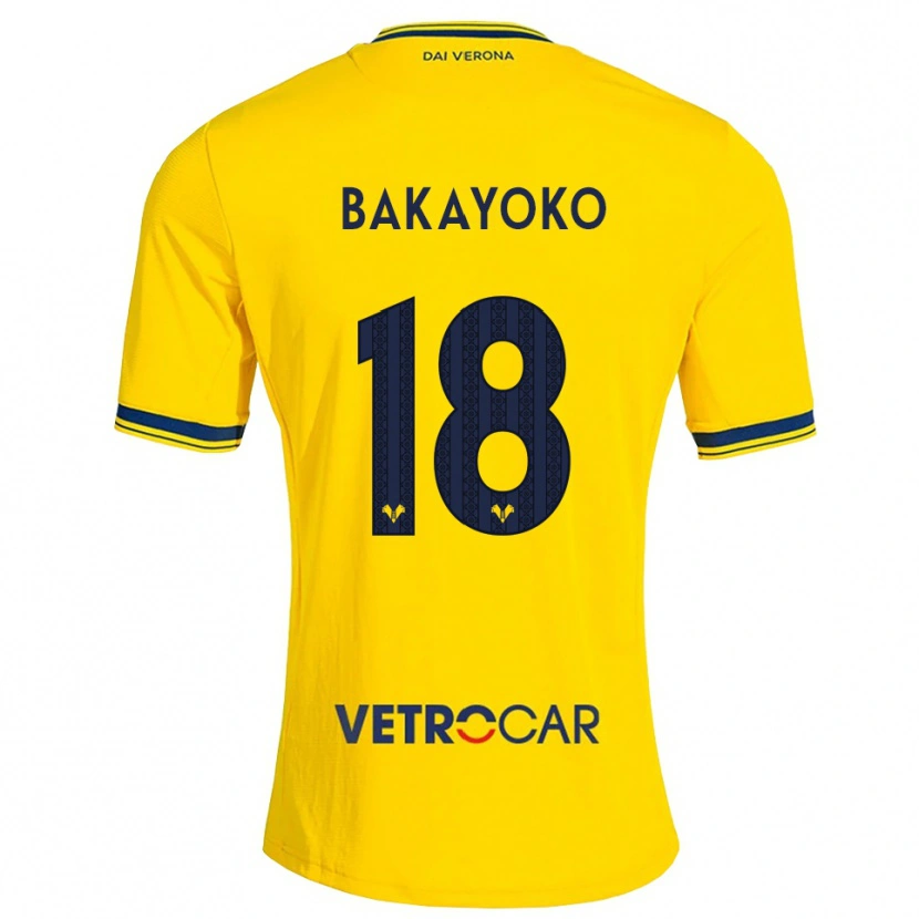Danxen Heren Dramane Bayoko #18 Geel Rood Uitshirt Uittenue 2026/27 T-Shirt België