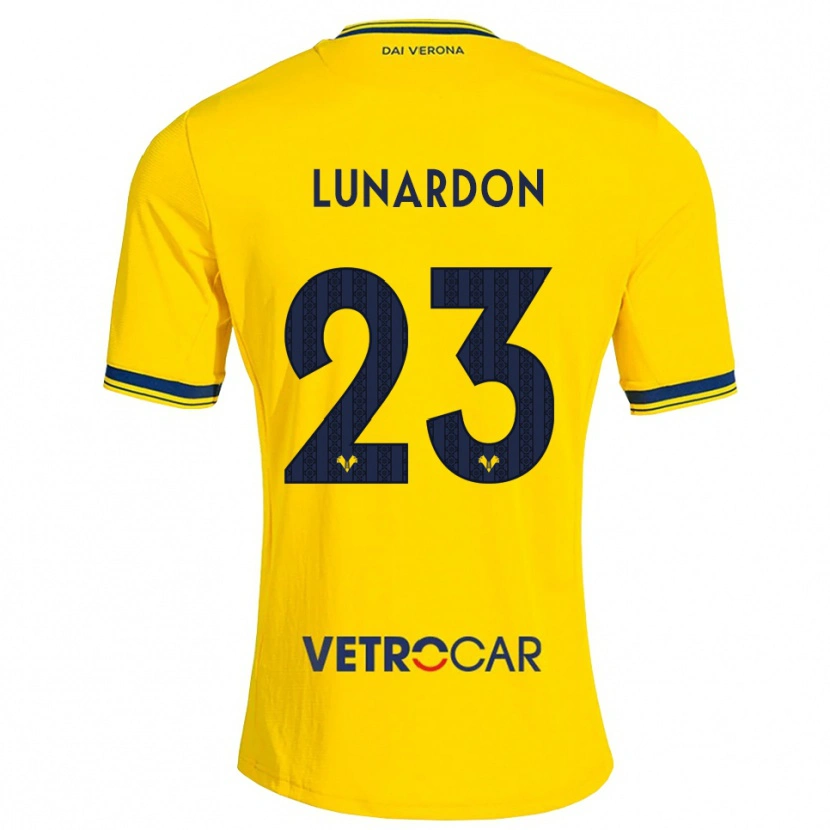 Danxen Heren Mario Lunardon #23 Geel Rood Uitshirt Uittenue 2026/27 T-Shirt België