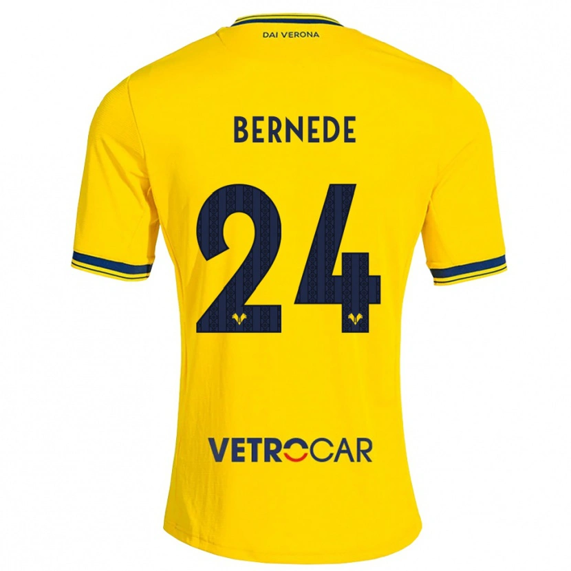 Danxen Heren Antoine Bernede #24 Geel Rood Uitshirt Uittenue 2026/27 T-Shirt België