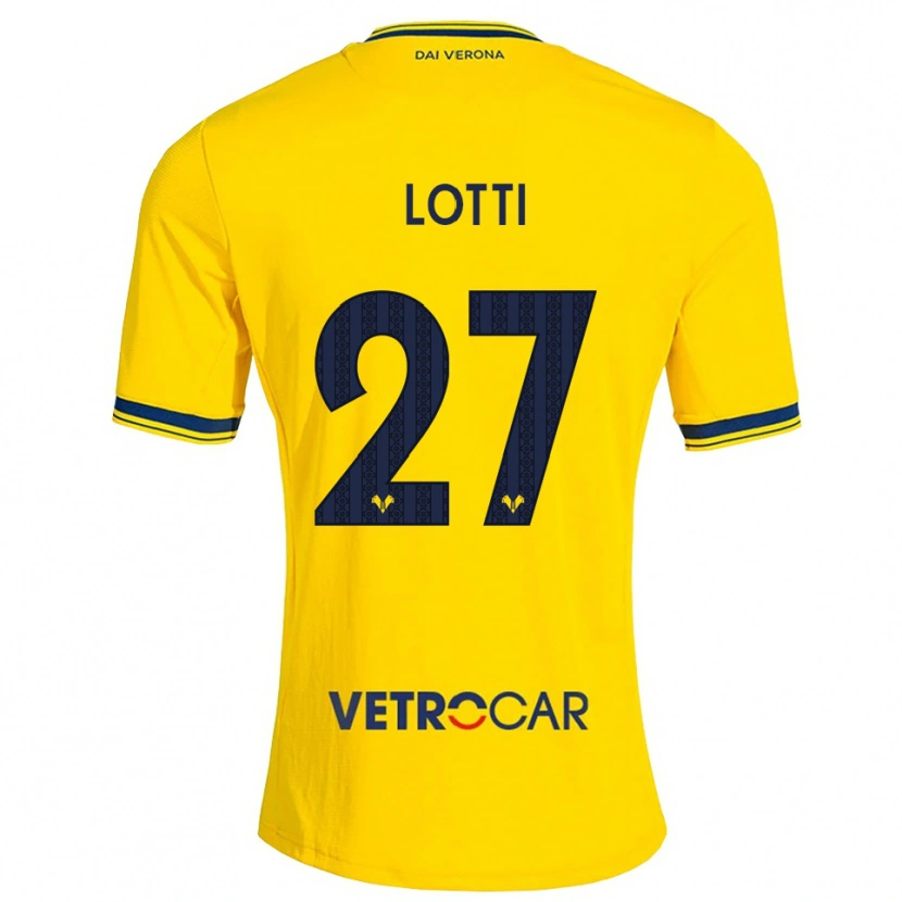 Danxen Heren Irene Lotti #27 Geel Rood Uitshirt Uittenue 2026/27 T-Shirt België