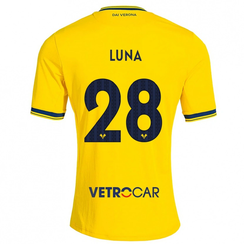 Danxen Heren Agustín Luna #28 Geel Rood Uitshirt Uittenue 2026/27 T-Shirt België