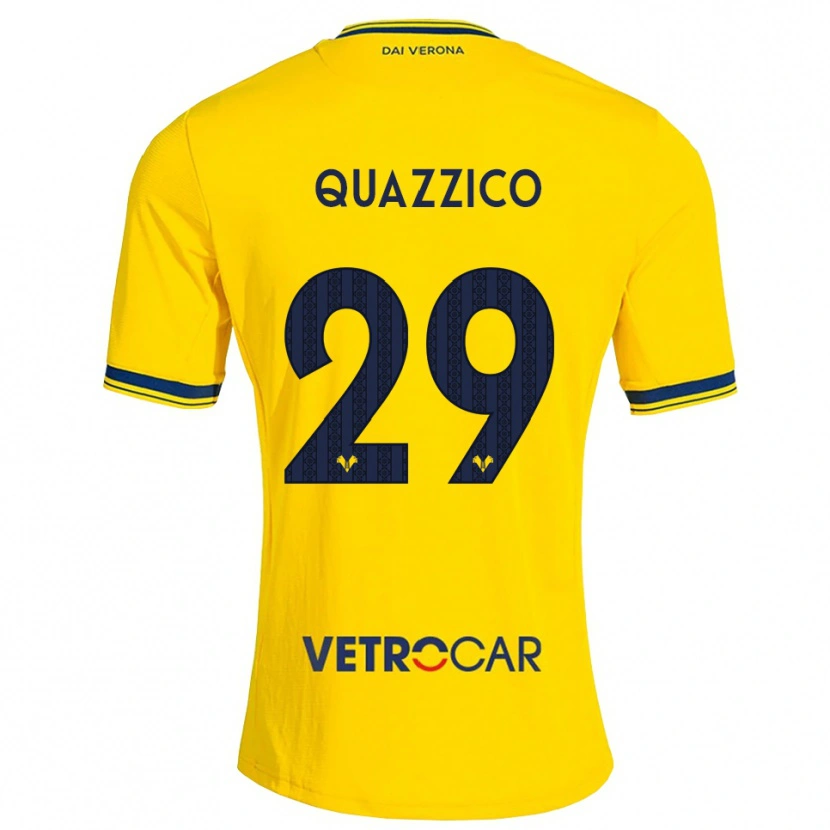 Danxen Heren Francesca Quazzico #29 Geel Rood Uitshirt Uittenue 2026/27 T-Shirt België