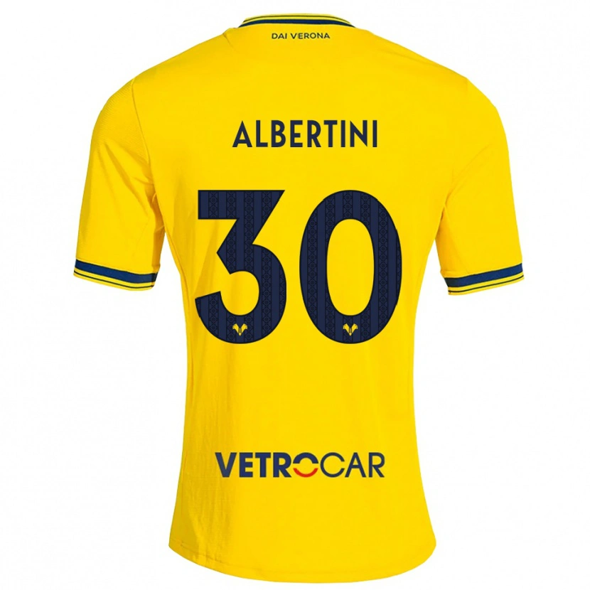 Danxen Heren Francesco Albertini #30 Geel Rood Uitshirt Uittenue 2026/27 T-Shirt België