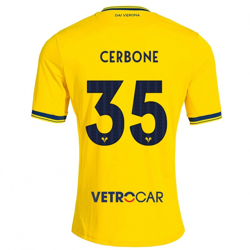 Danxen Heren Salvatore Cerbone #35 Geel Rood Uitshirt Uittenue 2026/27 T-Shirt België