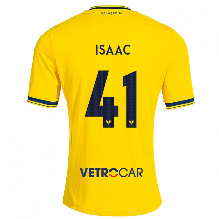 Danxen Heren Isaac Aguiar Tomich #41 Geel Rood Uitshirt Uittenue 2026/27 T-Shirt België