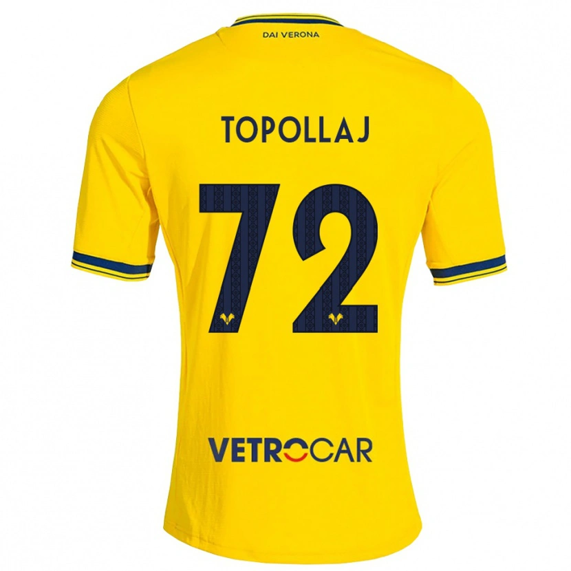 Danxen Heren Mark Topollaj #72 Geel Rood Uitshirt Uittenue 2026/27 T-Shirt België