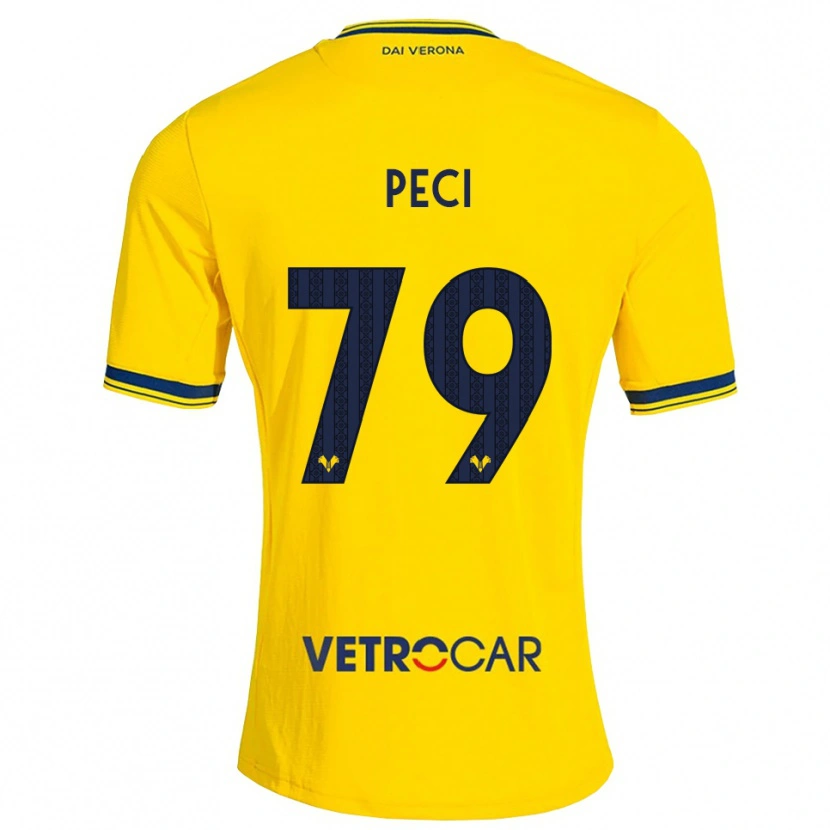 Danxen Heren Jurgen Peci #79 Geel Rood Uitshirt Uittenue 2026/27 T-Shirt België