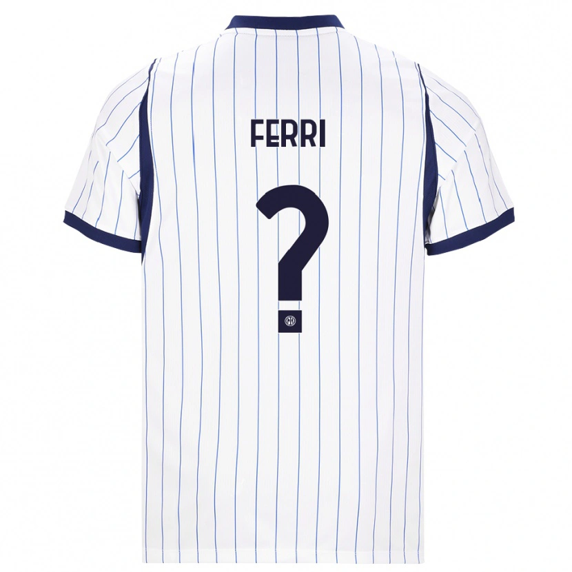 Danxen Heren Daniel Ferri #0 Wit Marineblauw Uitshirt Uittenue 2026/27 T-Shirt België
