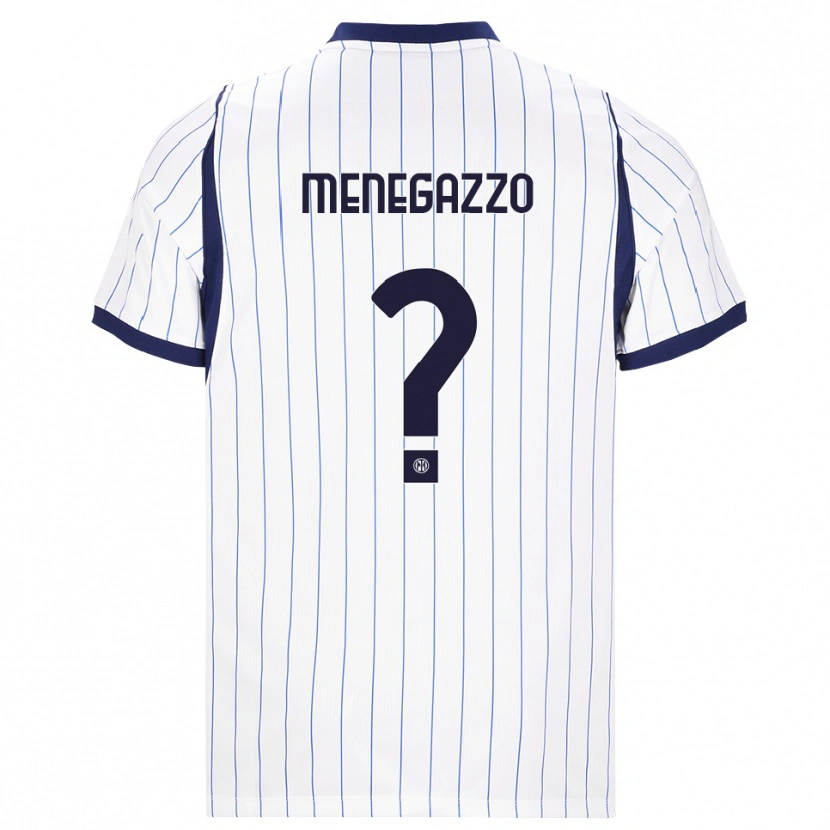 Danxen Heren Leonardo Menegazzo #0 Wit Marineblauw Uitshirt Uittenue 2026/27 T-Shirt België