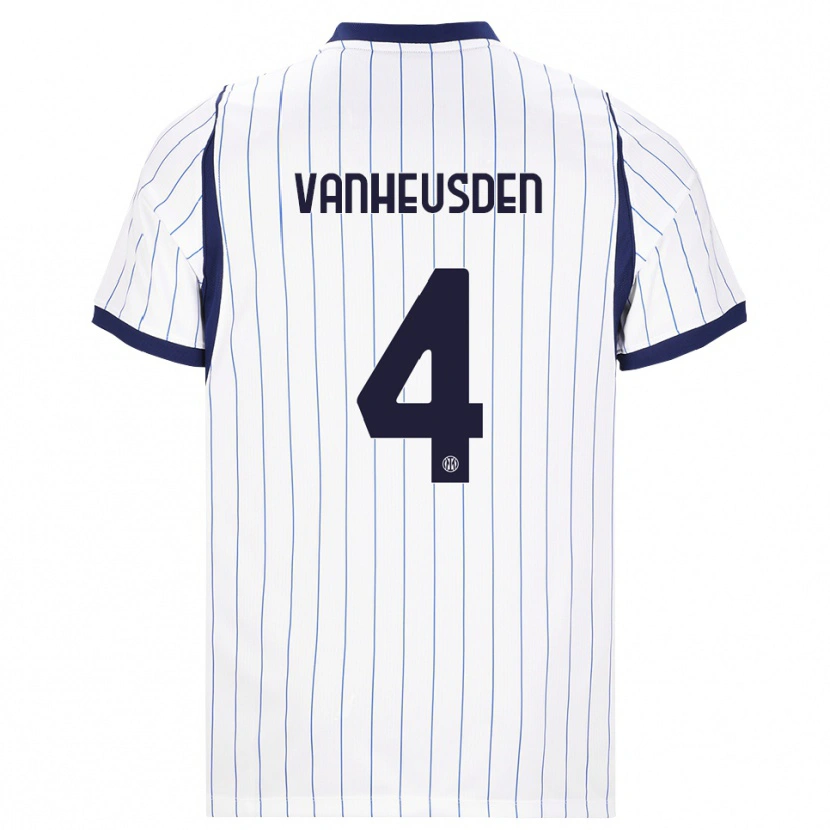Danxen Heren Zinho Vanheusden #4 Wit Marineblauw Uitshirt Uittenue 2026/27 T-Shirt België