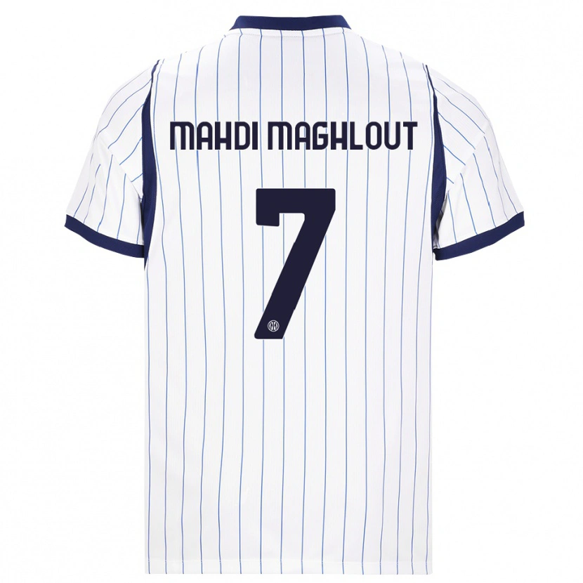Danxen Heren Ali Mahdi Maghlout #7 Wit Marineblauw Uitshirt Uittenue 2026/27 T-Shirt België