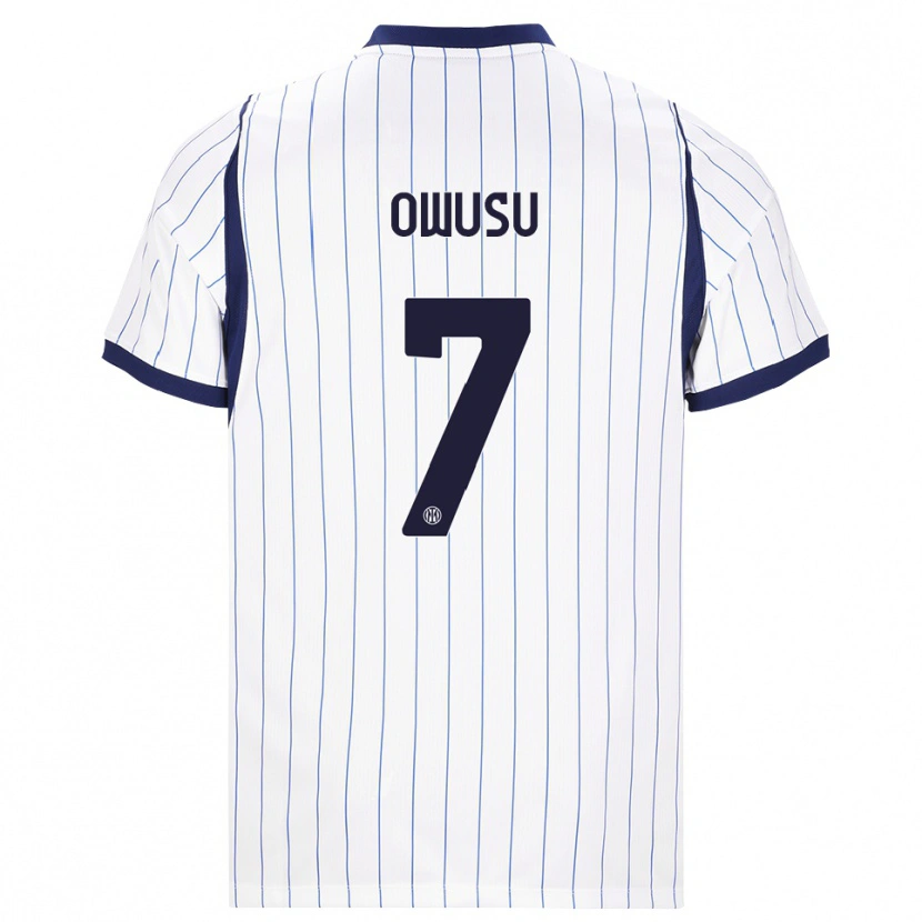 Danxen Heren Enoch Owusu #7 Wit Marineblauw Uitshirt Uittenue 2026/27 T-Shirt België