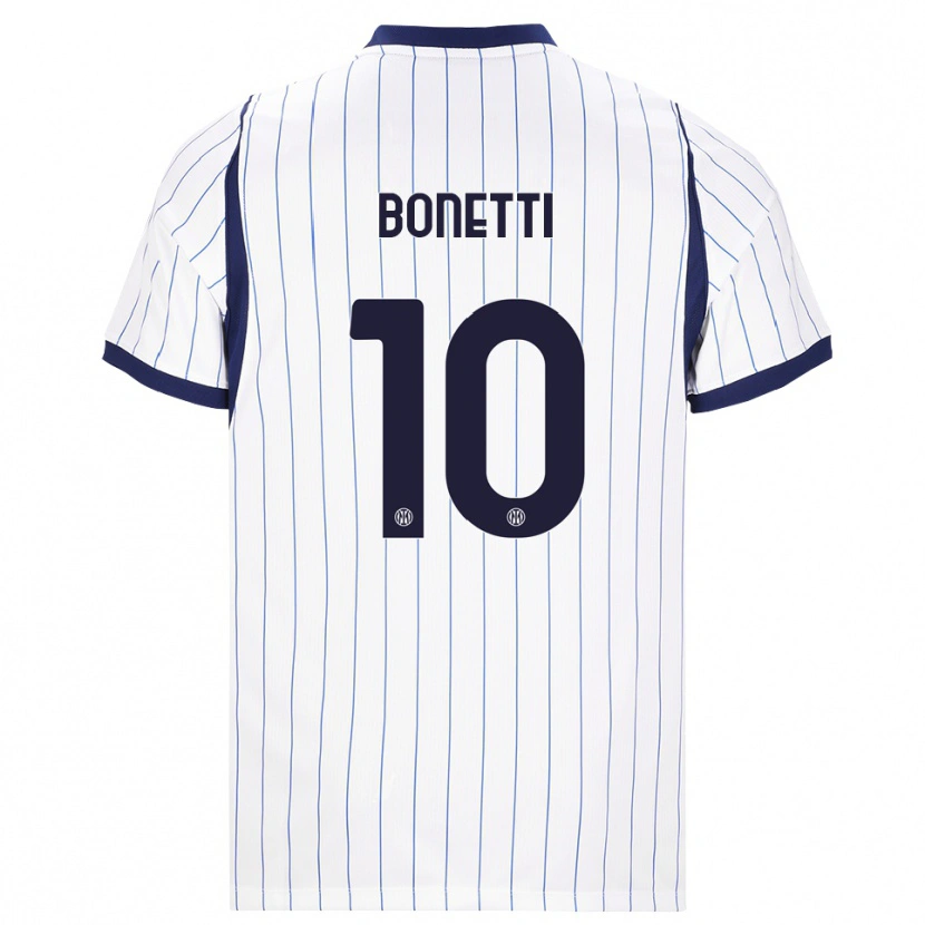 Danxen Heren Tatiana Bonetti #10 Wit Marineblauw Uitshirt Uittenue 2026/27 T-Shirt België