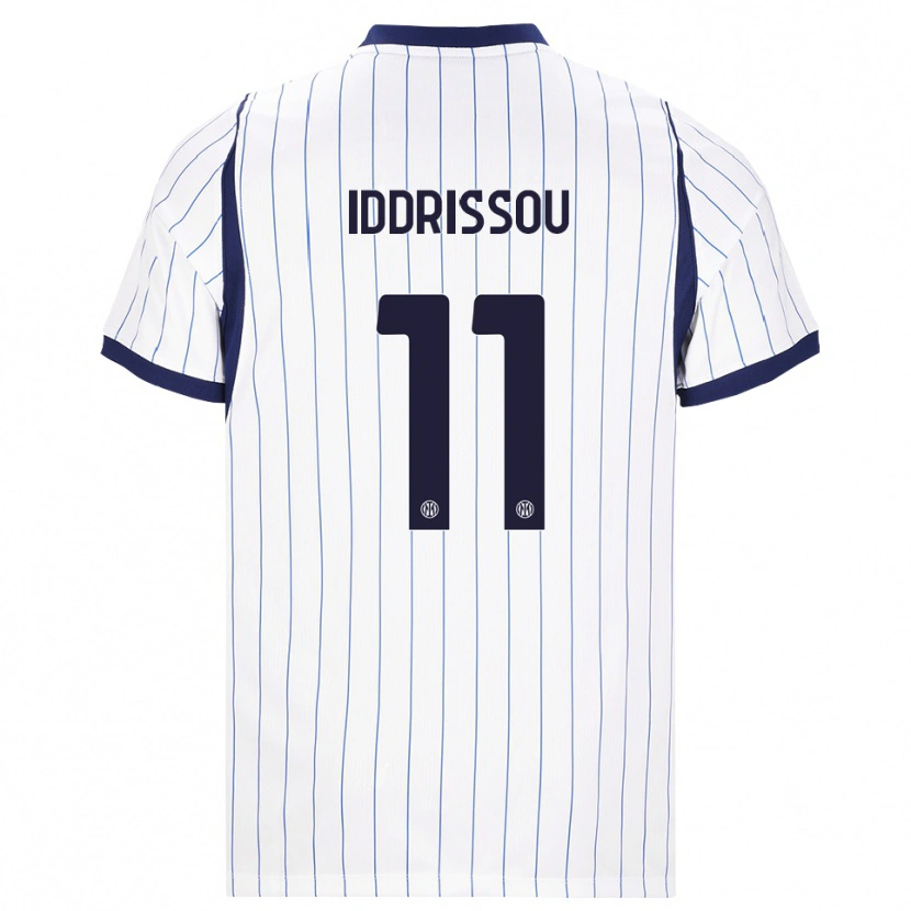 Danxen Heren Jamal Iddrissou #11 Wit Marineblauw Uitshirt Uittenue 2026/27 T-Shirt België