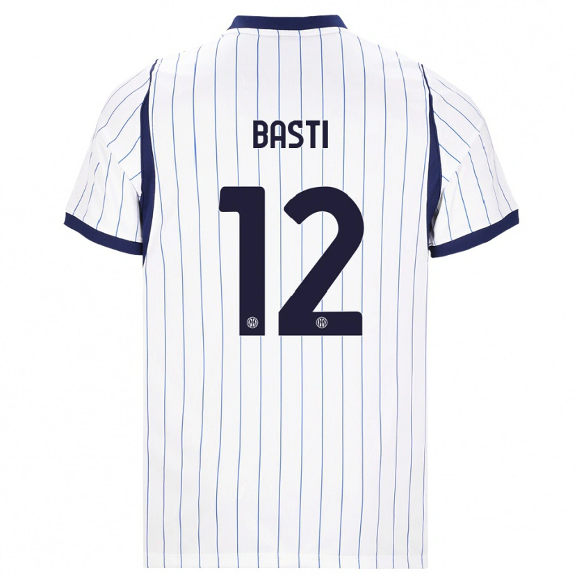 Danxen Heren Matteo Basti #12 Wit Marineblauw Uitshirt Uittenue 2026/27 T-Shirt België