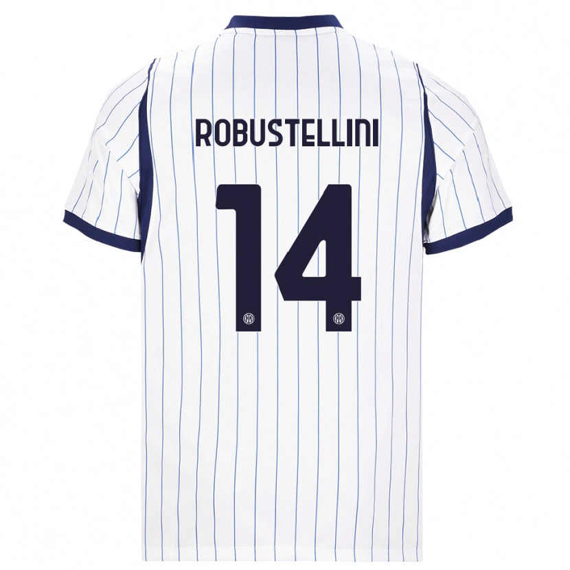 Danxen Heren Chiara Robustellini #14 Wit Marineblauw Uitshirt Uittenue 2026/27 T-Shirt België