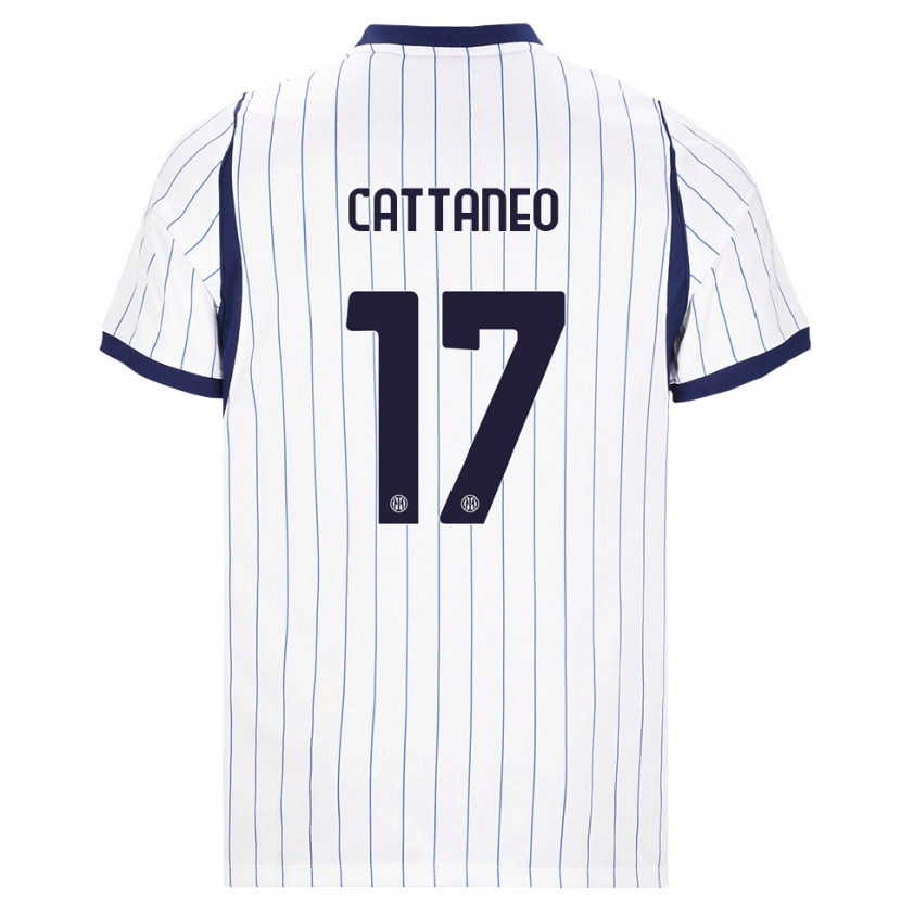 Danxen Heren Filippo Cattaneo #17 Wit Marineblauw Uitshirt Uittenue 2026/27 T-Shirt België