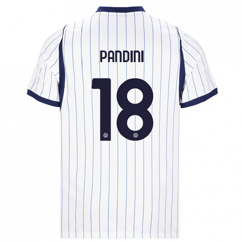 Danxen Heren Marta Pandini #18 Wit Marineblauw Uitshirt Uittenue 2026/27 T-Shirt België