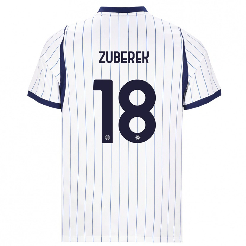 Danxen Heren Jan Zuberek #18 Wit Marineblauw Uitshirt Uittenue 2026/27 T-Shirt België