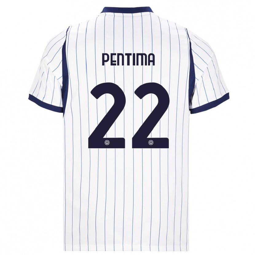 Danxen Heren Alessandro Pentima #22 Wit Marineblauw Uitshirt Uittenue 2026/27 T-Shirt België