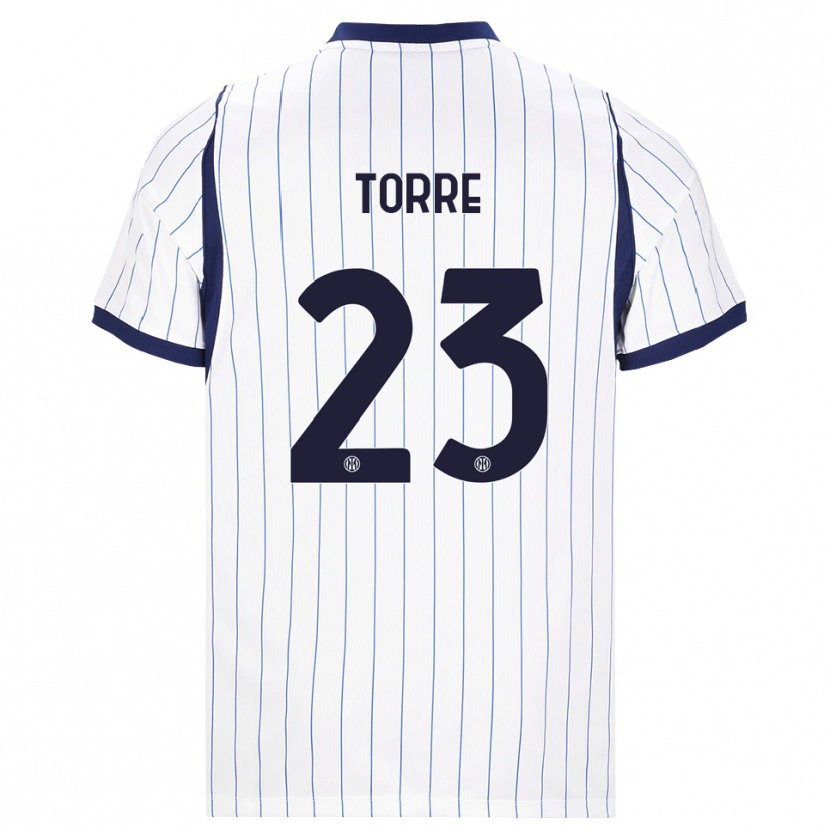 Danxen Heren Pietro La Torre #23 Wit Marineblauw Uitshirt Uittenue 2026/27 T-Shirt België