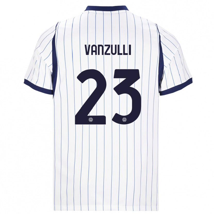 Danxen Heren Marco Vanzulli #23 Wit Marineblauw Uitshirt Uittenue 2026/27 T-Shirt België