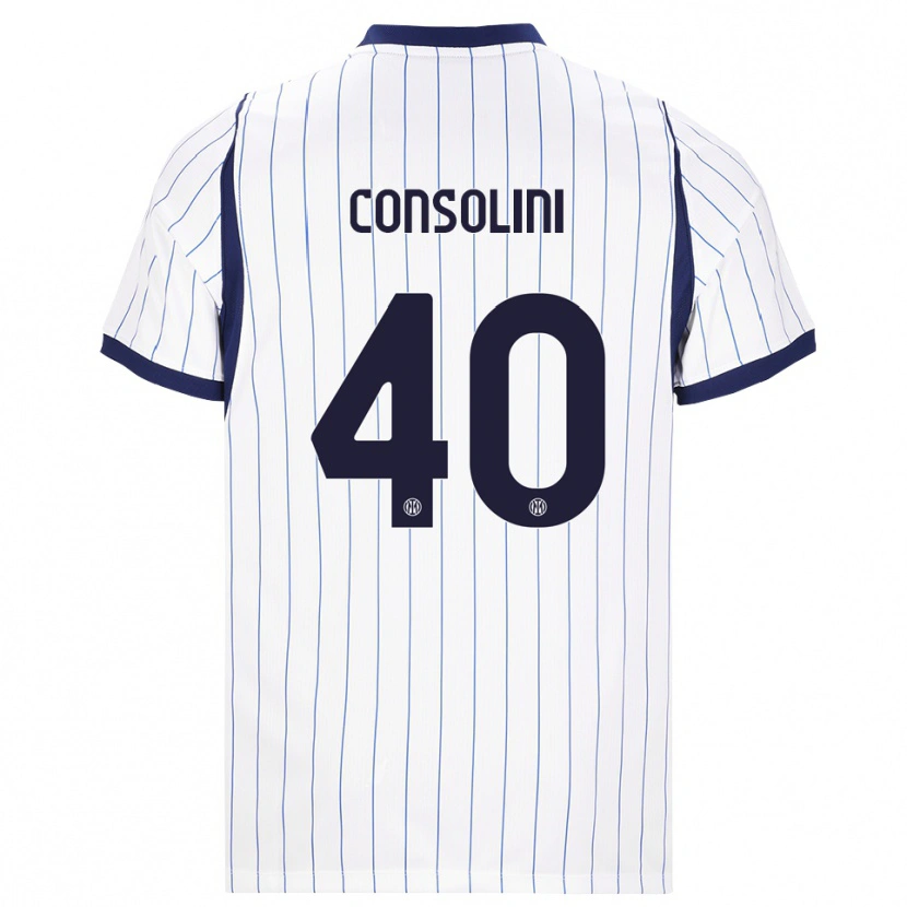 Danxen Heren Lidia Consolini #40 Wit Marineblauw Uitshirt Uittenue 2026/27 T-Shirt België