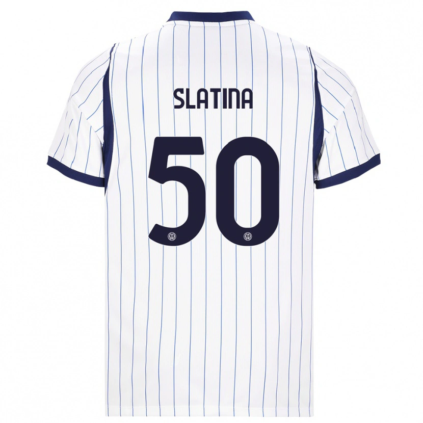 Danxen Heren Duje Slatina #50 Wit Marineblauw Uitshirt Uittenue 2026/27 T-Shirt België
