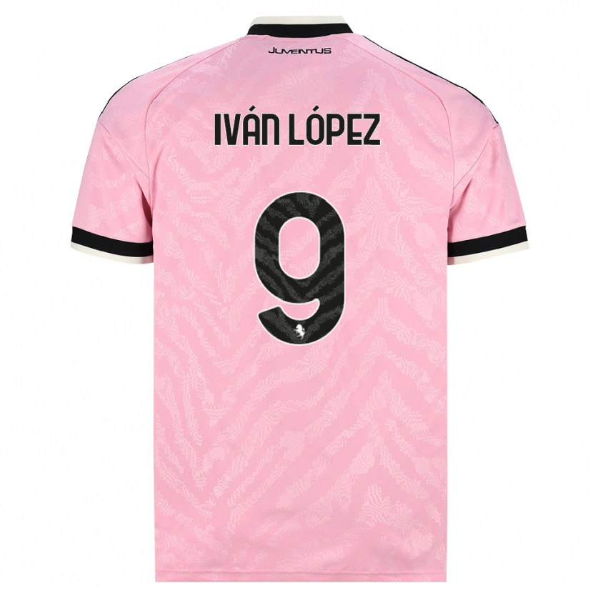 Danxen Heren Iván López #9 Roze Zwart Uitshirt Uittenue 2026/27 T-Shirt België