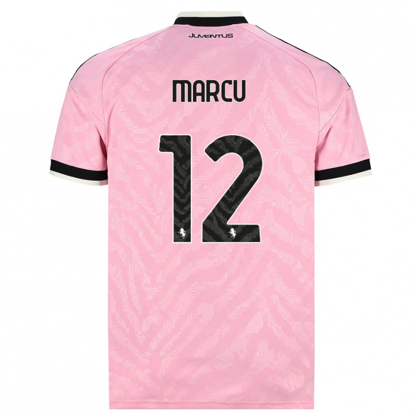 Danxen Heren Alessio Marcu #12 Roze Zwart Uitshirt Uittenue 2026/27 T-Shirt België