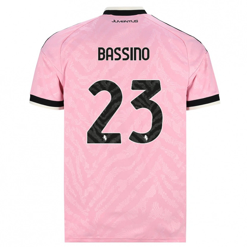Danxen Heren Alessandro Bassino #23 Roze Zwart Uitshirt Uittenue 2026/27 T-Shirt België