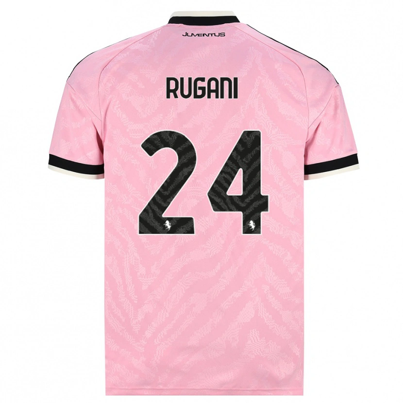 Danxen Heren Daniele Rugani #24 Roze Zwart Uitshirt Uittenue 2026/27 T-Shirt België