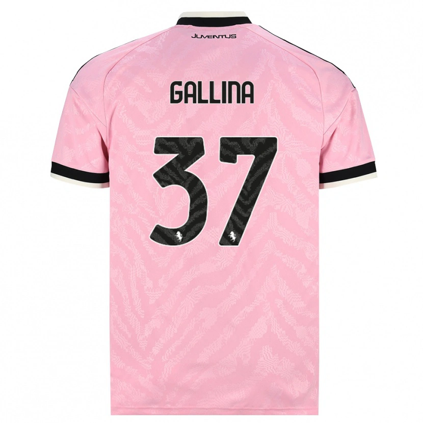 Danxen Heren Arianna Gallina #37 Roze Zwart Uitshirt Uittenue 2026/27 T-Shirt België