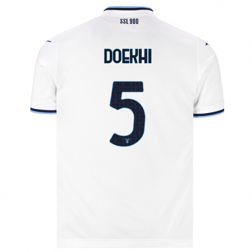 Danxen Heren Danilho Doekhi #5 Wit Marineblauw Uitshirt Uittenue 2026/27 T-Shirt België