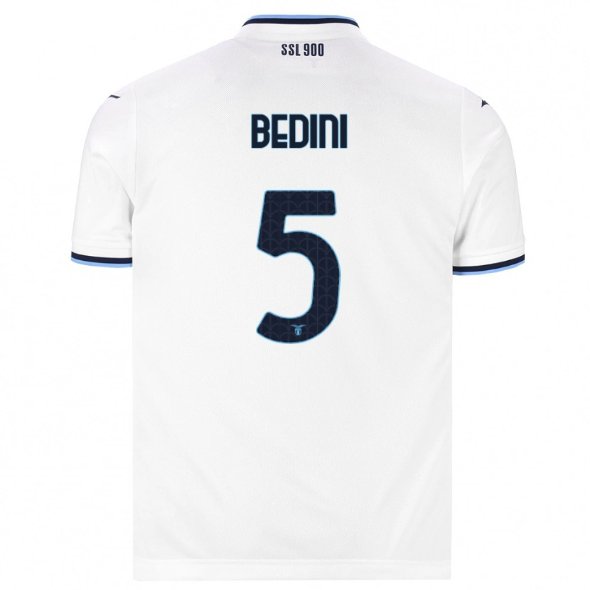 Danxen Heren Filippo Bedini #5 Wit Marineblauw Uitshirt Uittenue 2026/27 T-Shirt België
