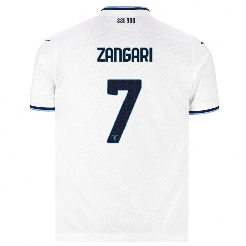 Danxen Heren Vincenzo Zangari #7 Wit Marineblauw Uitshirt Uittenue 2026/27 T-Shirt België