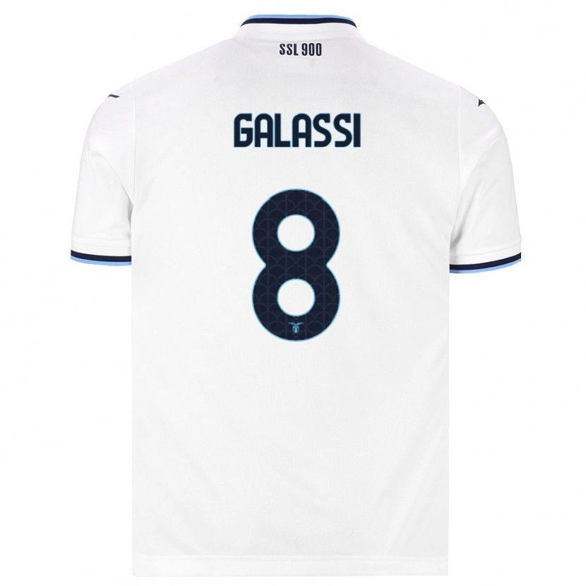 Danxen Heren Bruno Galassi #8 Wit Marineblauw Uitshirt Uittenue 2026/27 T-Shirt België