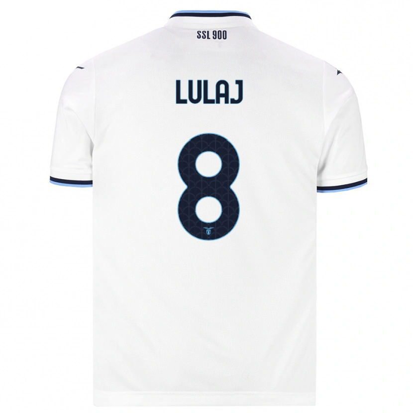 Danxen Heren Daniele Lulaj #8 Wit Marineblauw Uitshirt Uittenue 2026/27 T-Shirt België