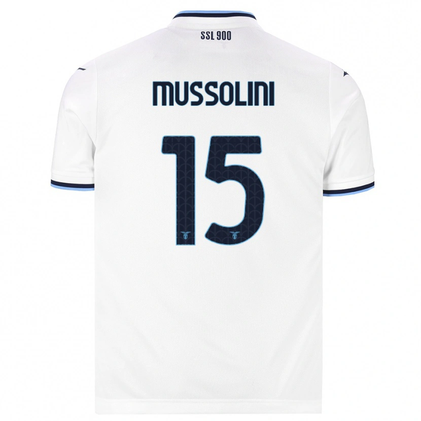 Danxen Heren Romano Floriani Mussolini #15 Wit Marineblauw Uitshirt Uittenue 2026/27 T-Shirt België