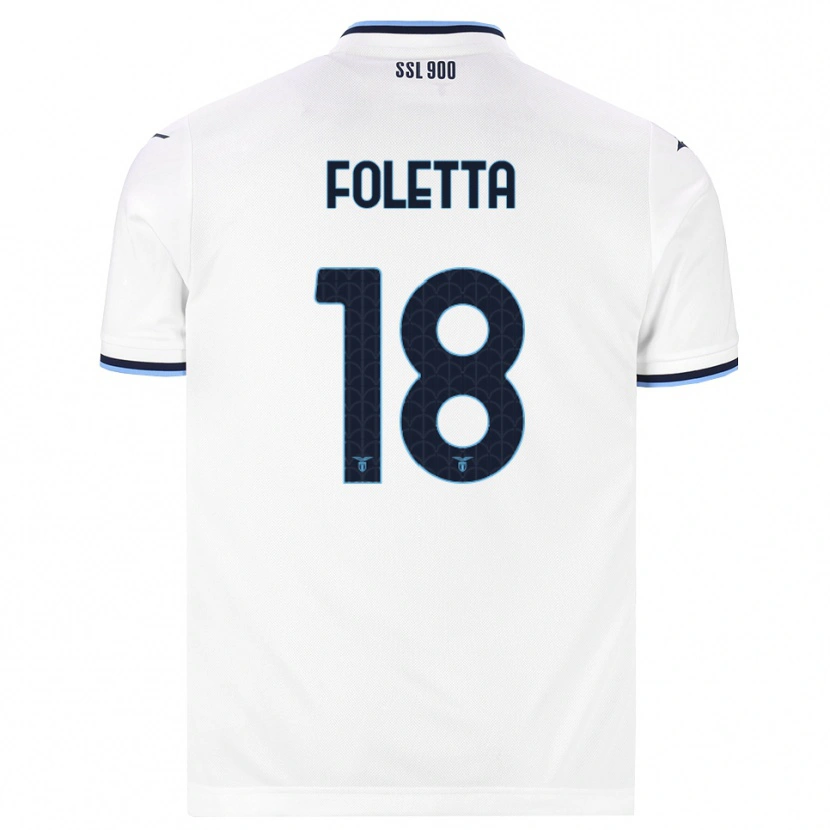 Danxen Heren Isabella Foletta #18 Wit Marineblauw Uitshirt Uittenue 2026/27 T-Shirt België