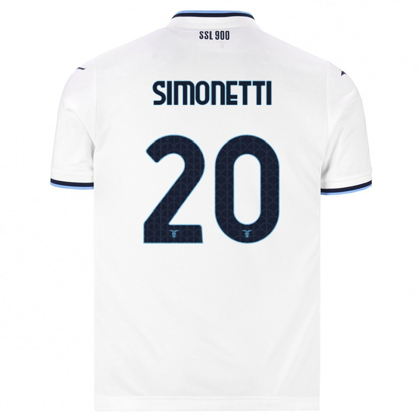Danxen Heren Flaminia Simonetti #20 Wit Marineblauw Uitshirt Uittenue 2026/27 T-Shirt België