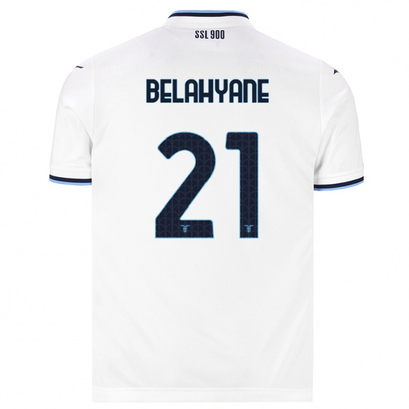 Danxen Heren Reda Belahyane #21 Wit Marineblauw Uitshirt Uittenue 2026/27 T-Shirt België