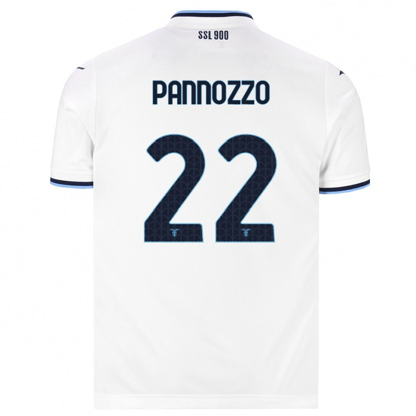 Danxen Heren Nicolò Pannozzo #22 Wit Marineblauw Uitshirt Uittenue 2026/27 T-Shirt België