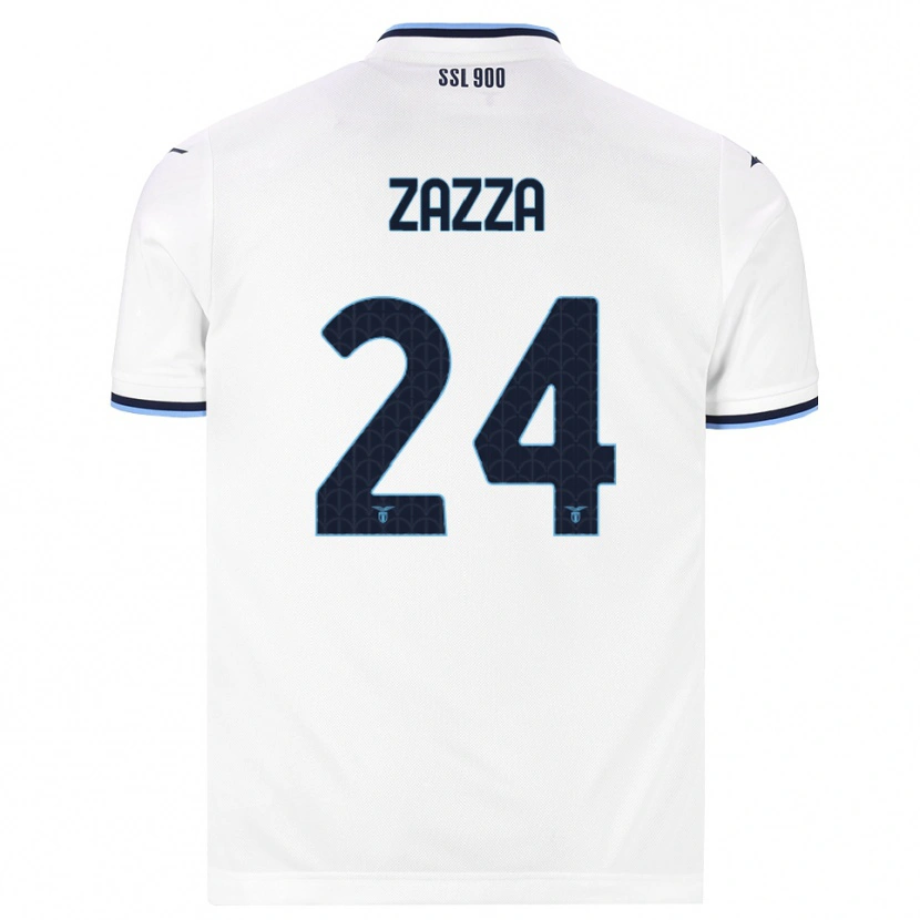 Danxen Heren Matteo Zazza #24 Wit Marineblauw Uitshirt Uittenue 2026/27 T-Shirt België