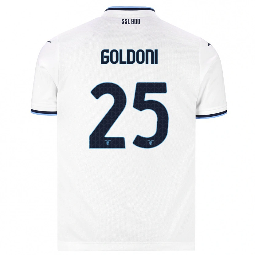 Danxen Heren Eleonora Maria Goldoni #25 Wit Marineblauw Uitshirt Uittenue 2026/27 T-Shirt België