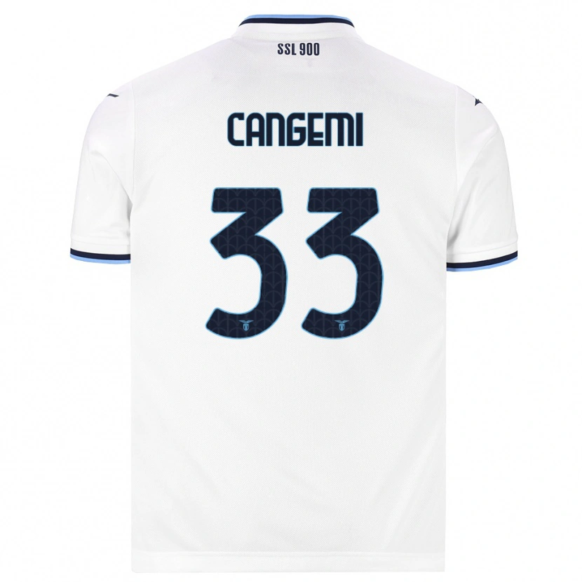 Danxen Heren Emanuele Cangemi #33 Wit Marineblauw Uitshirt Uittenue 2026/27 T-Shirt België