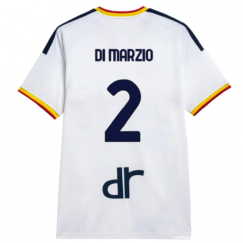 Danxen Heren Flavio Di Marzio #2 Wit Geel Rood Uitshirt Uittenue 2026/27 T-Shirt België