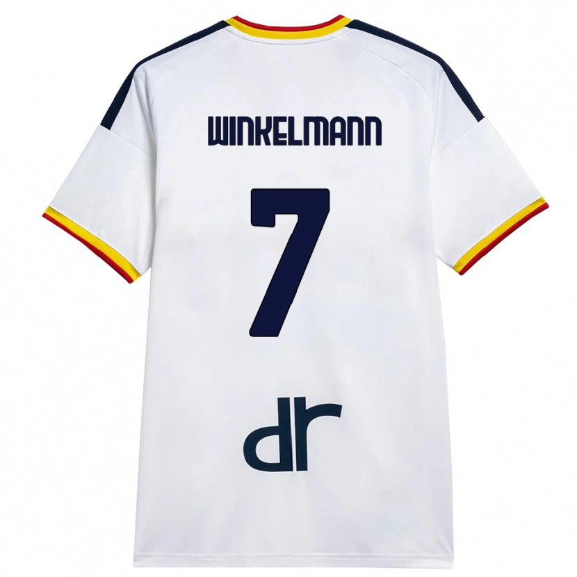 Danxen Heren Till Winkelmann #7 Wit Geel Rood Uitshirt Uittenue 2026/27 T-Shirt België